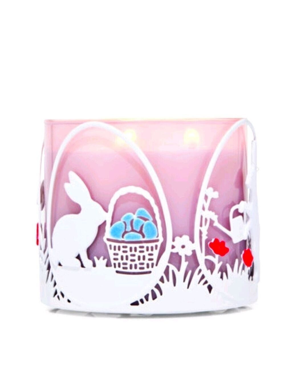 SPRING EASTER BUNNIES 3-WICK CANDLE HOLDER BY BATH & BODY WORKS